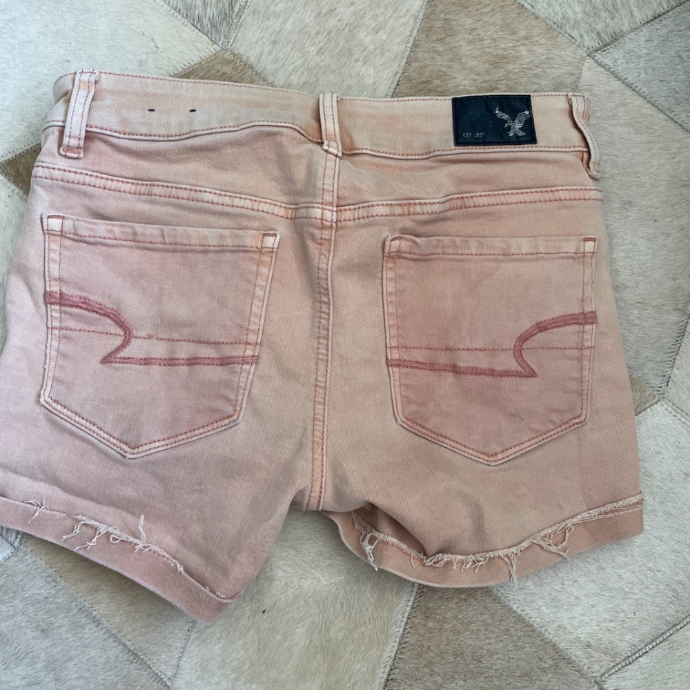 American Eagle Stretch Pink Jean Shorts